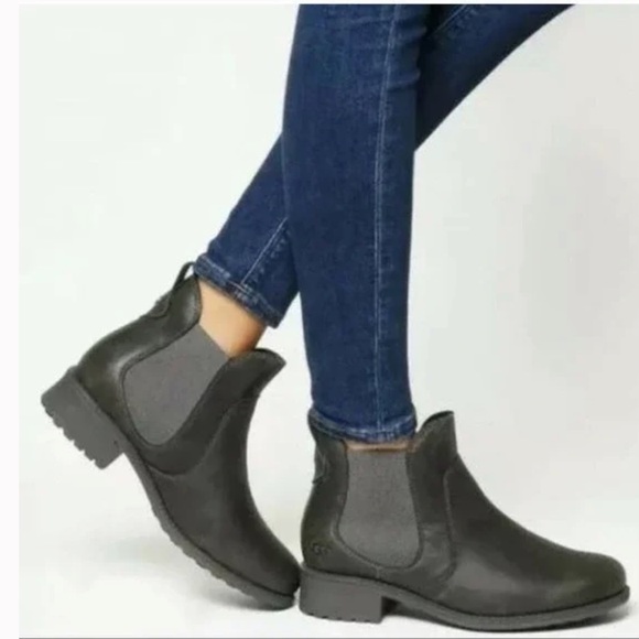 UGG Shoes - UGG WATERPROOF WOMENS BROWN SLATE BONHAM III CHELSEA ANKLE BOOTS SIZES 10/11